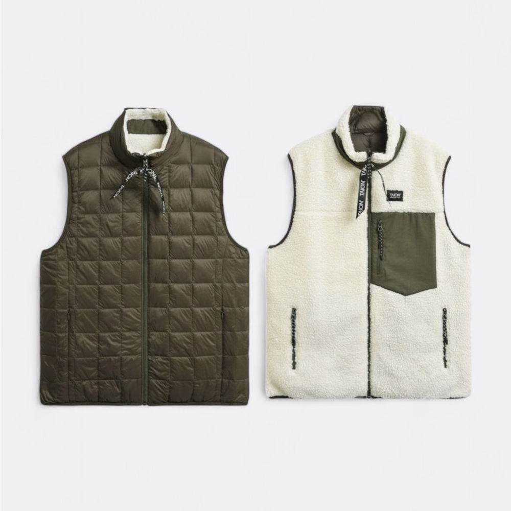Taion Mountain Reversible Down Fleece Vest